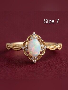 Ring 14K Gold Over Sterling Silver Minimalist Ring Size 7